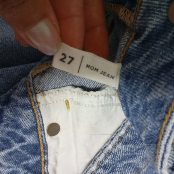 Pacsun Mom Jeans Size 27 Classic Fit Womens Medium Wash High-Waisted - Picture 5 of 12